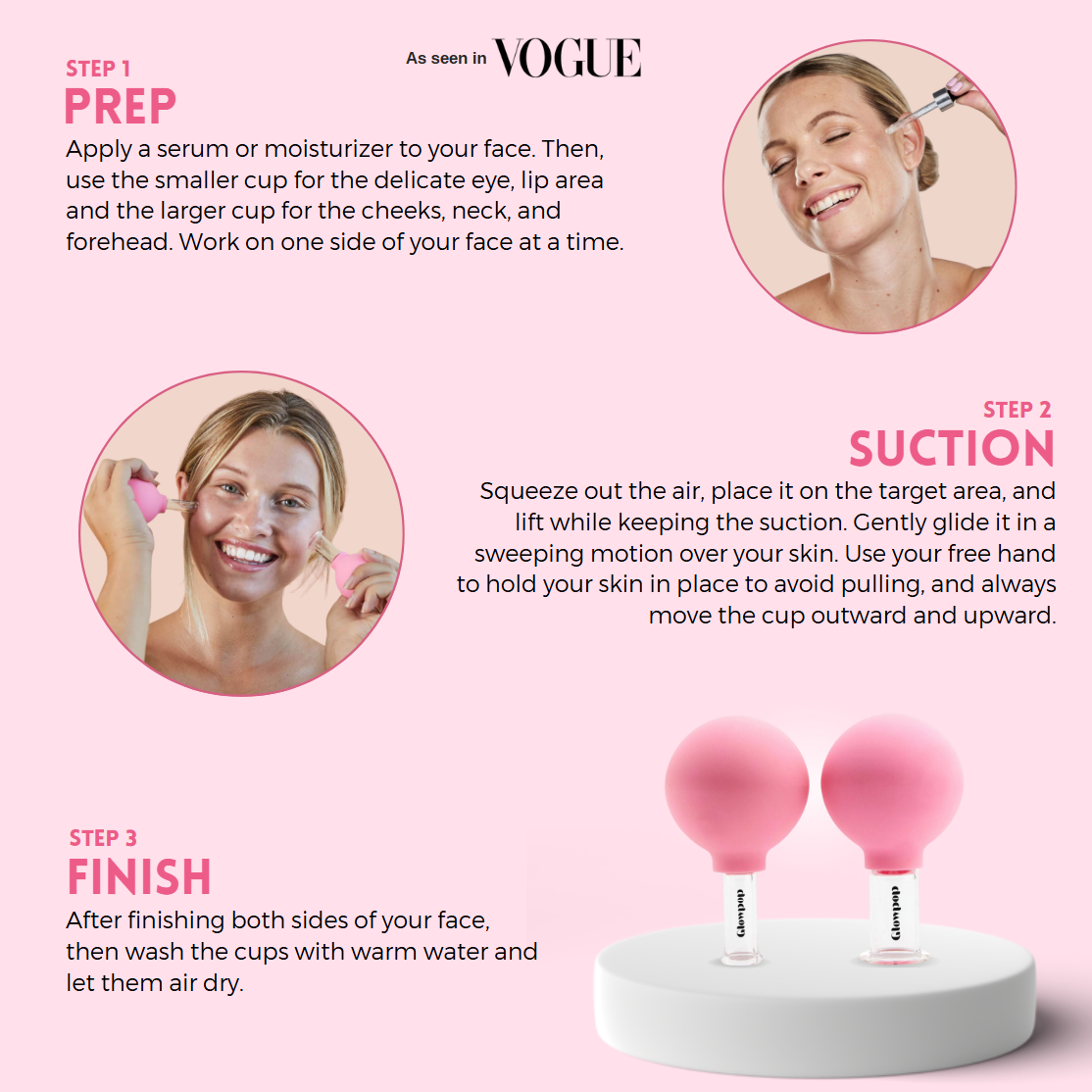 GLOWPOP™ GLASS FACIAL CUPPING SET